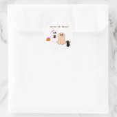 Bébé mignon Fantômes Avec Sticker Chat Noir (Sac)