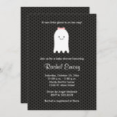 Bébé mignon Fille Halloween Shower Invitations (Devant / Derrière)