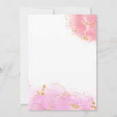 Bébé mignon fraise "C’est une fille" faire-part (Dos)