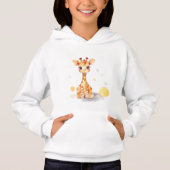 Bébé mignon Giraffe Sweat - shirt à capuche de ram (Devant)
