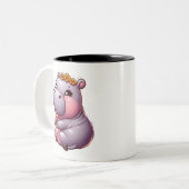 Bébé mignon Hippo Mug (Devant gauche)