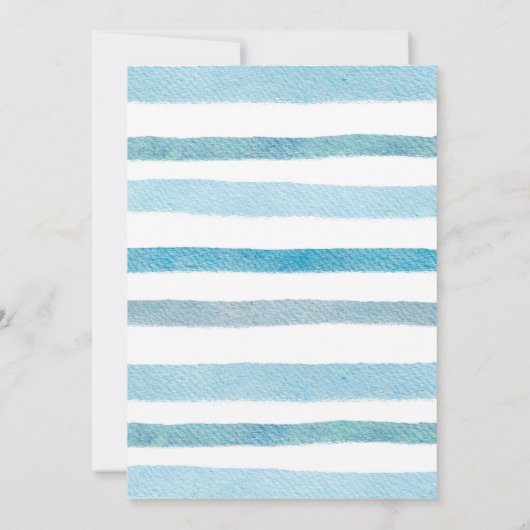 Bébé mignon Invitation fête d'anniversaire du garç (Dos)