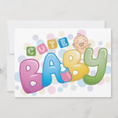 Bébé mignon Invitations (Devant)