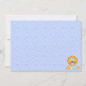 Bébé mignon lion Baby shower Invitation (Dos)