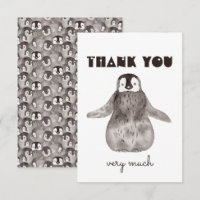 Bébé mignon Merci de pingouin
