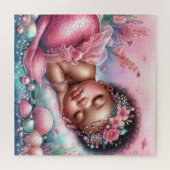 Bébé mignon Mermaide puzzle (Horizontal)