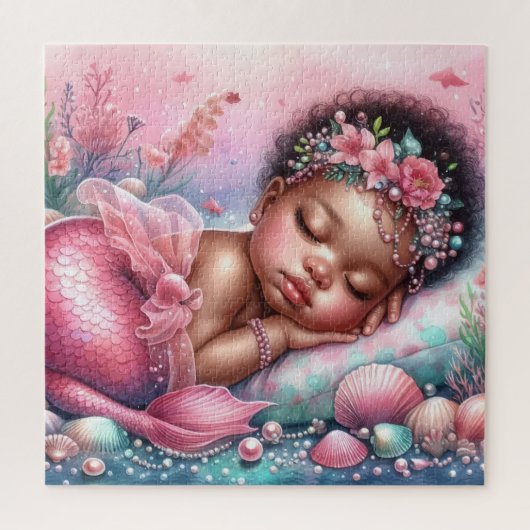 Bébé mignon Mermaide puzzle (Vertical)