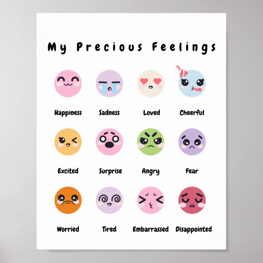 Bébé mignon Nourriture sentiments Éducation Poster (Devant)