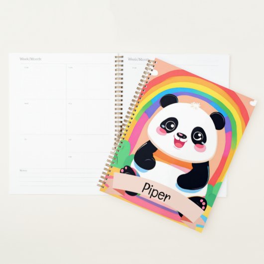 Bébé mignon Panda arc-en-ciel (Devant avec enveloppe)