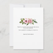 Bébé mignon Panda Carte de remerciements plat (Dos)