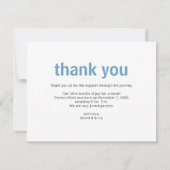 Bébé mignon photo mobile Faire-part bébé (Dos)