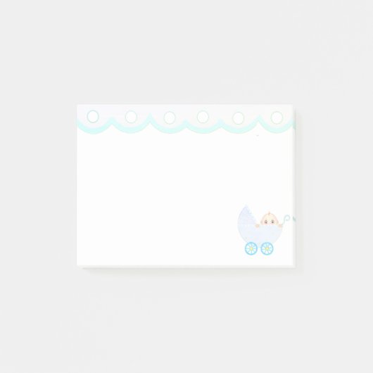 Bébé mignon poussette Post-it Notes (Devant)