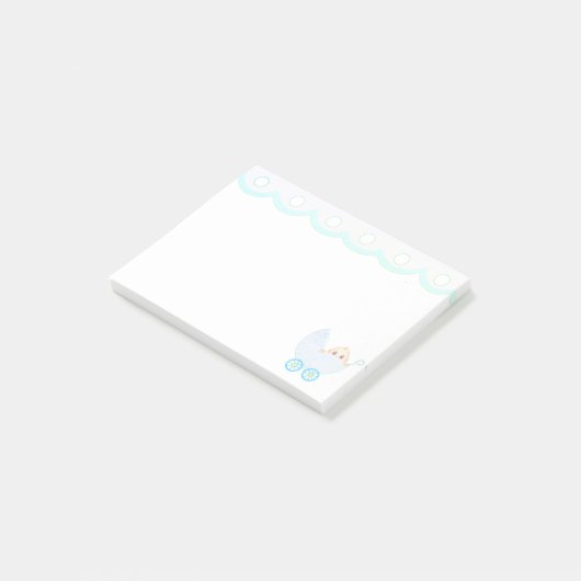 Bébé mignon poussette Post-it Notes (Incliné)
