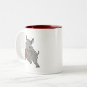 Bébé mignon Rhino American Football Nom Mug (Devant gauche)