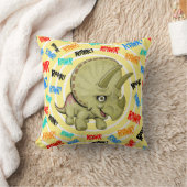 Bébé mignon Tricératops Coussin RAWR (Couverture)