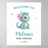 Bébé mignonne Affiche de bienvenue Dragon (Devant)