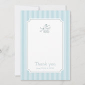 Bébé mignonne Carte de remerciements de poussette (Devant)