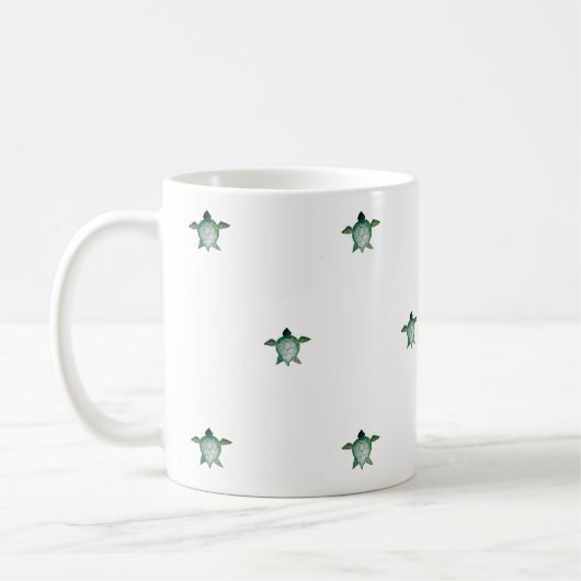 Bébé mignonne tortue tasse de café (Gauche)