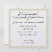 Bébé Mobile Genre Reveal Party Invitation (Dos)