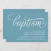BÉBÉ MODERNE| INVITATION BAPTISME (Devant / Derrière)