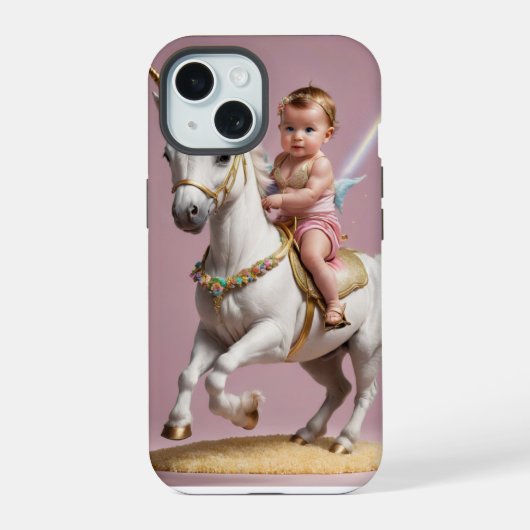 Bébé montant une licorne (Verso)