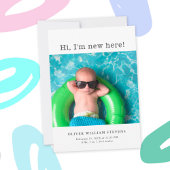 Bébé mou Faire-part de naissance photo