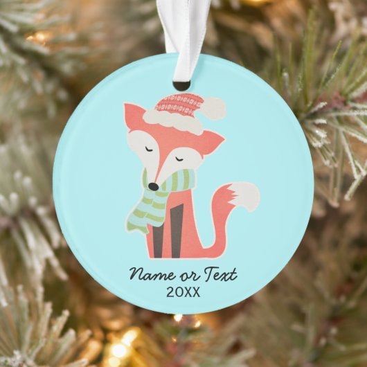 Bébé mou Fox de Noël Bois d'hiver Woodland rustiqu (Arbre)