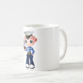 Bébé Mug avec petit marin Garçon (Devant droit)