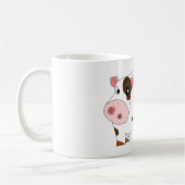 Bébé Mug avec une bonne vache (Gauche)