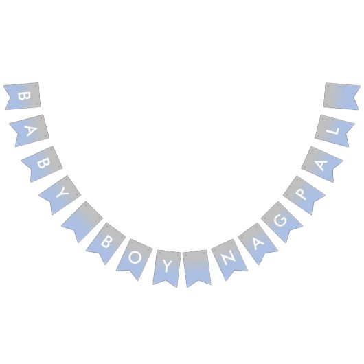 Bébé Nagpal bannière bleue et argentée d'Ombre (Tout)