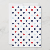 Bébé Nautique Douche Invitations Garçon (Dos)