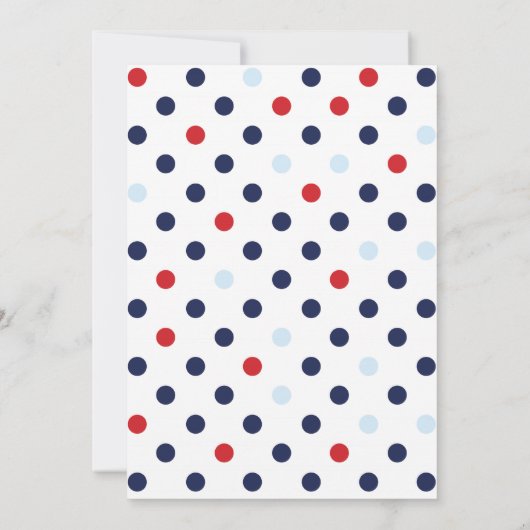 Bébé Nautique Douche Invitations Garçon (Dos)