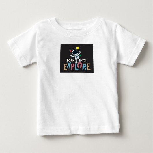 Bébé Né pour Explorer I T-shirt de l'Aventure de l'As (Devant)
