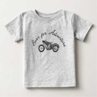 Bébé Né pour l'aventure : T-shirt à thème moto