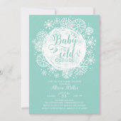 Bébé neutre Il fait froid dehors Invitation (Devant)