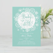 Bébé neutre Il fait froid dehors Invitation (Debout devant)