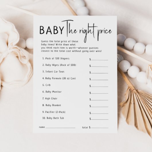 Bébé Neutre Moderne Simple Le Bon Prix Carte