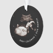 Bébé Noël Ornament Grossesse Ultrasound Photo (devant)