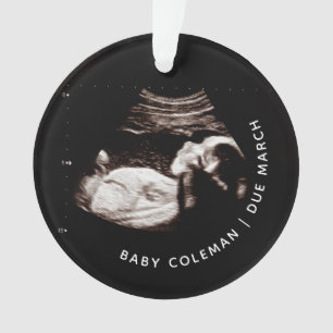 Bébé Noël Ornament Grossesse Ultrasound Photo