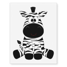 Bébé noir et blanc Zebra Cute