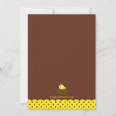 Bébé Oiseau Nestlé Bébé Douche Invitations (Dos)