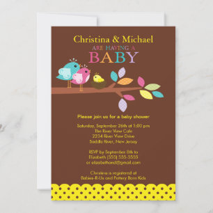Bébé Oiseau Nestlé Bébé Douche Invitations