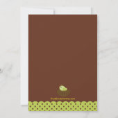 Bébé Oiseau Nid Bébé Douche Invitations (Dos)