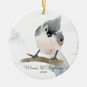 Bébé Oiseau | Ornement de Noël Personnalisé (Devant)
