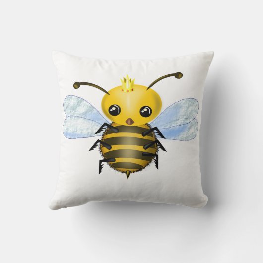 Bébé oreiller à lancer de la reine d'abeille - per (Verso)