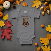 Bébé ours 1er anniversaire mignonne aquarelle