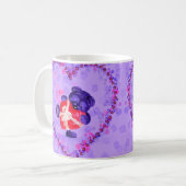 Bébé Ours avec Coeur Mug Cadeau (Devant gauche)