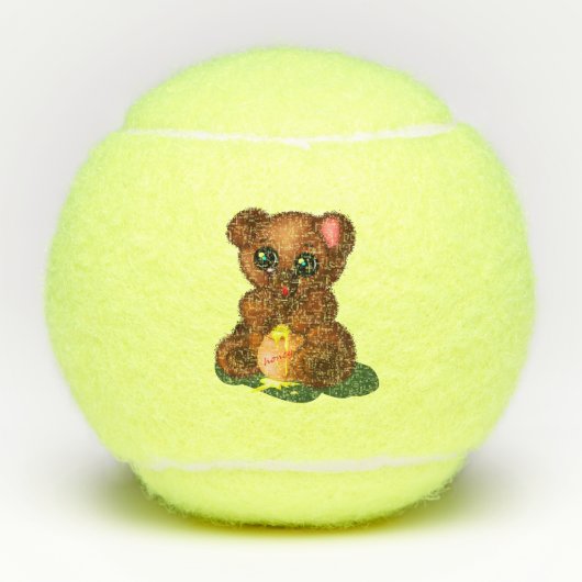 Bébé ours balle de tennis (Devant)