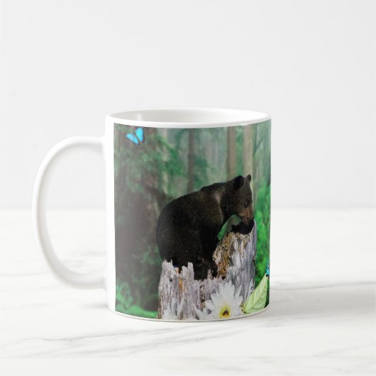 Bébé Ours Brown, Mug de café (Gauche)