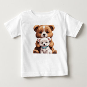 Bébé "Pals de chiot : T-shirt de chien amusant pour les